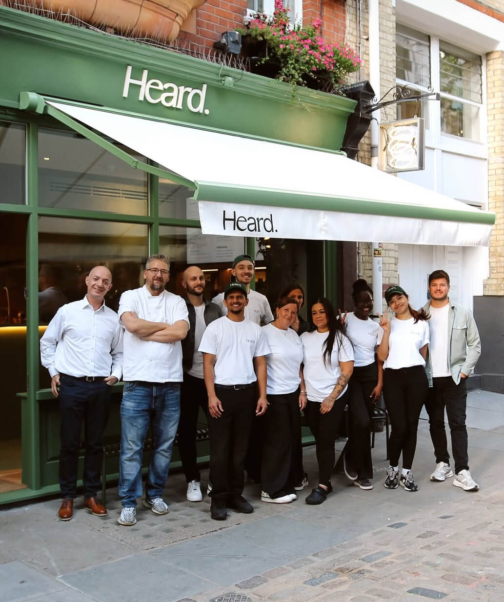Heard Burgers restaurant in Soho London Starlink installation