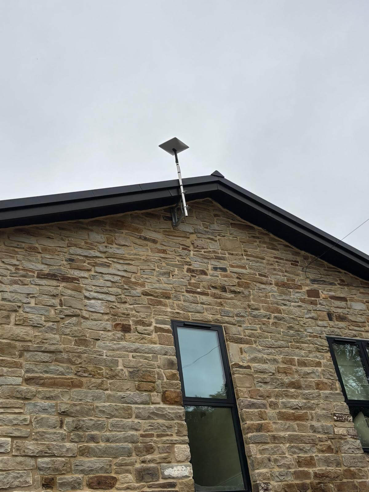 Starlink Gen 2 wall installation at new build home in Ramsbottom